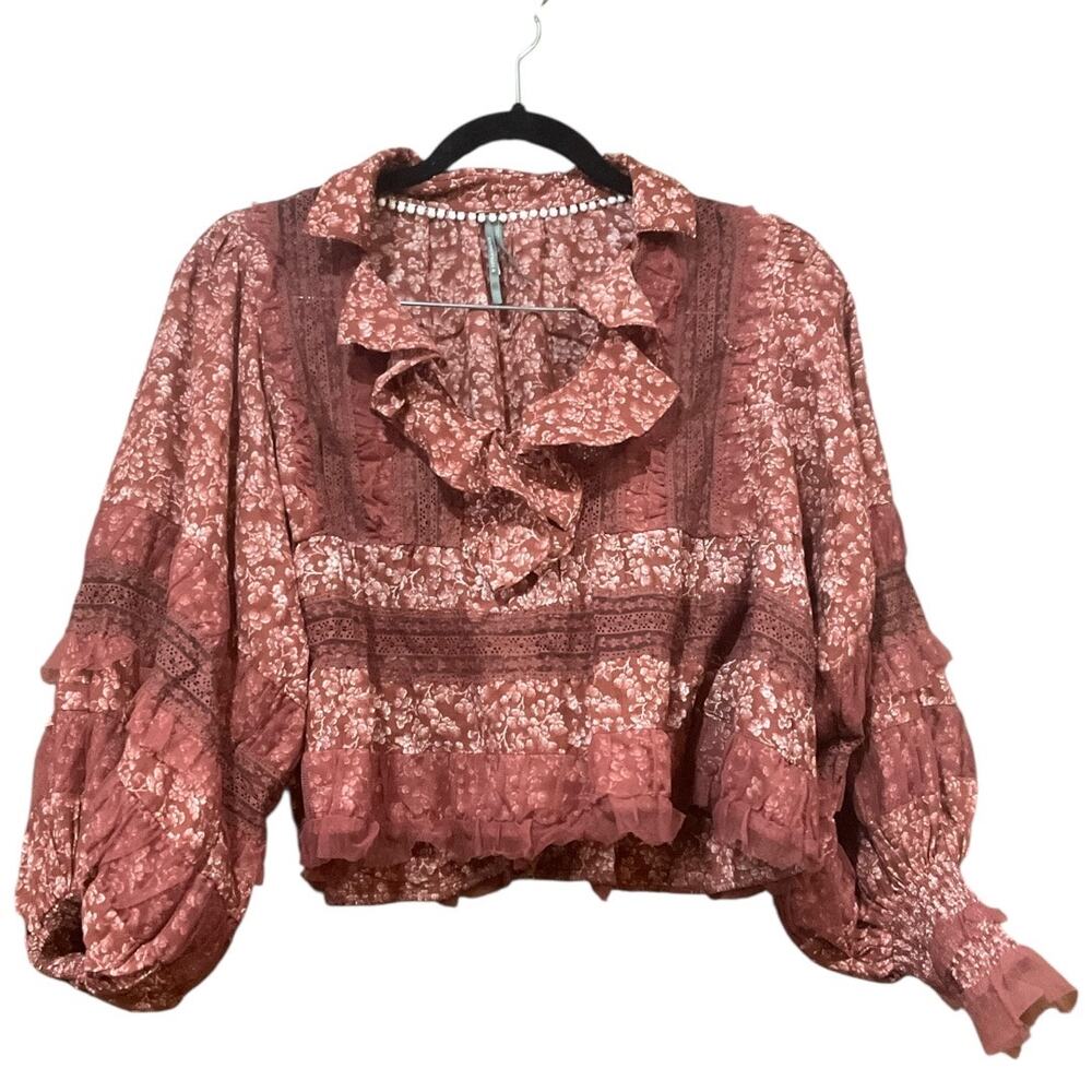 Anthropologie Popover Blouse Small Petite - Picture 2 of 4